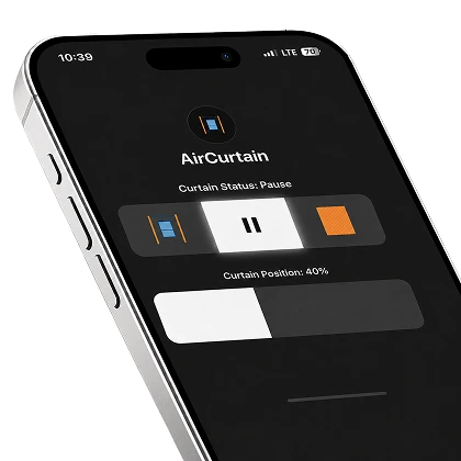 Curtain open or close screen